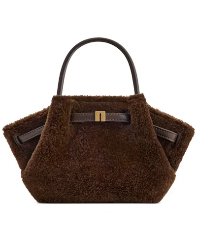Jw Pei Hana Small Top Handle Tote Handbag In Dark Brown