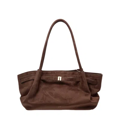 Jw Pei Hana Wide Faux Suede Tote