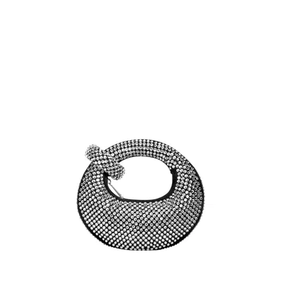 Jw Pei Handbags Abacus Crystal Mini Top Handle Clutch Bag In Black