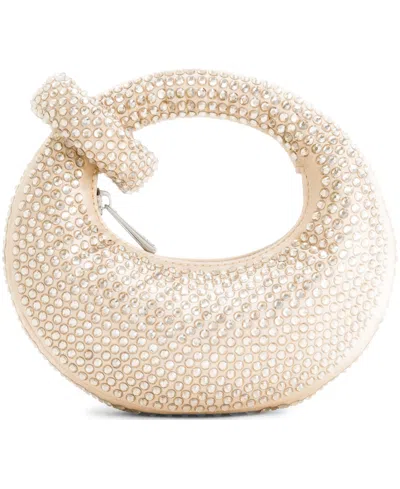 Jw Pei Handbags Abacus Crystal Mini Top Handle Clutch Bag In Neutral