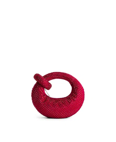 Jw Pei Handbags Abacus Crystal Mini Top Handle Clutch Bag In Red