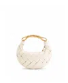 Jw Pei Handbags Orla Weave Medium Clutch Bag In White