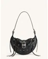 Jw Pei Handbags Tessa Crushed Small Shoulder Bag In Black