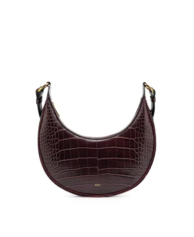 Jw Pei Handbags Handbags Women's Carly Saddle Small Crossbody Bag In Brown Croc