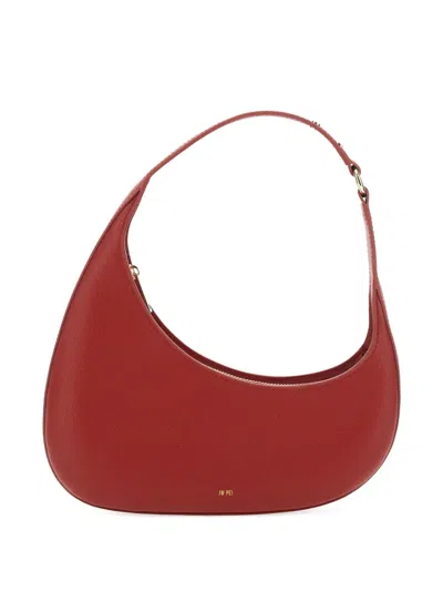 Jw Pei Harlee Crescent-shaped Ziped Shoulder Bag In Red