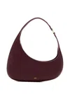 Jw Pei 'harlee' Bordeaux Shoulder Bag With Logo Lettering On The Front And Single Shoulder Strap In Grained