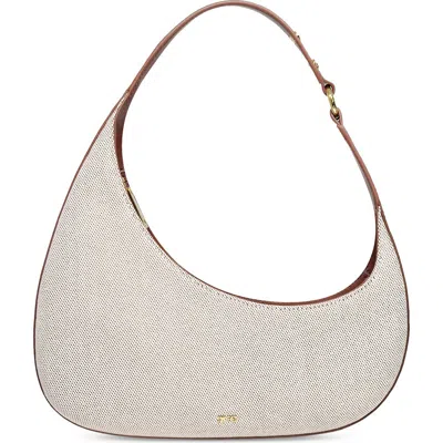 Jw Pei Harlee Woven Canvas Shoulder Bag In Neutral