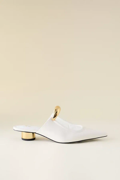 Jw Pei Helena Pierced Mule Heels In White