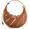 Jw Pei Jana Hollow Out Faux Leather Shoulder Bag In Brown