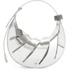 Jw Pei Jana Hollow Out Faux Leather Shoulder Bag In Silver