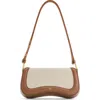 Jw Pei Joy Canvas & Faux Leather Shoulder Bag In Brown