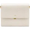 Jw Pei Joy Metallic Faux Leather Shoulder Bag In Ivory Lizard