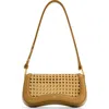 Jw Pei Joy Woven Inset Faux Leather Shoulder Bag In Brown