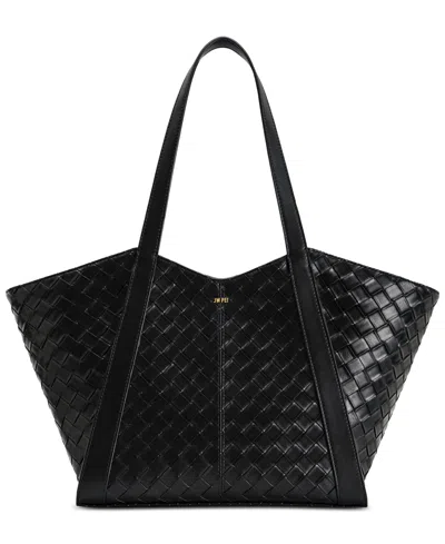 Jw Pei Kiana Large Capacity Woven Tote Bag In Black