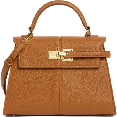 Jw Pei Large Elise Faux Leather Top Handle Bag In Brown