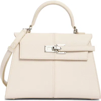 Jw Pei Large Elise Faux Leather Top Handle Bag In White