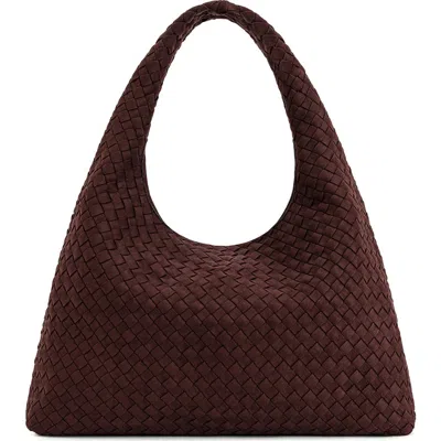 Jw Pei Laura Woven Faux Suede Shoulder Bag In Brown