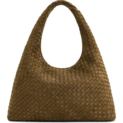 Jw Pei Laura Woven Faux Suede Shoulder Bag In Green