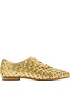 Jw Pei Leather Ballet Flats In Yellow