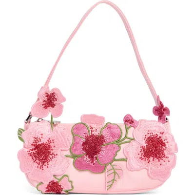 Jw Pei Leona Beaded Embellished Shoulder Bag In Pink