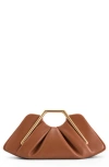 Jw Pei Lila Metal Frame Clutch Bag In Brown