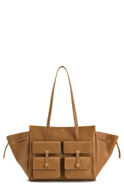 Jw Pei Linda Faux Leather Tote In Brown