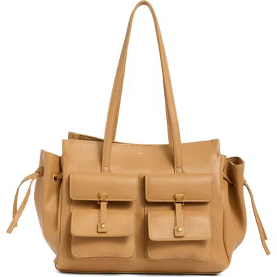 Jw Pei Linda Faux Leather Tote In Latte
