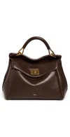 Jw Pei Lucia Classic Top Handbag Dark Brown In Brown