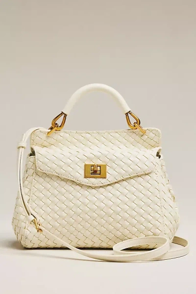 Jw Pei Lucia Classic Top Handle Woven Bag In White
