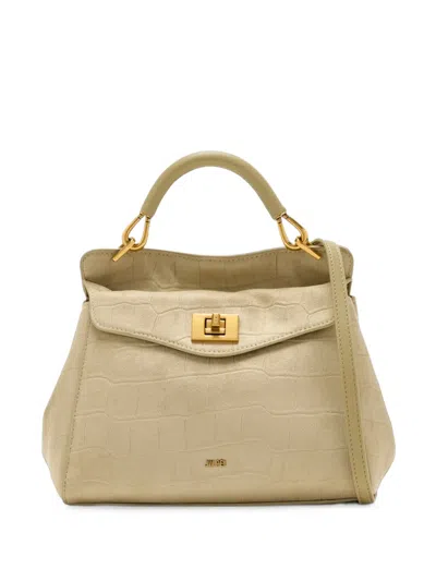 Jw Pei Lucia Croc-effect Leather Shoulder Bag In Neutral