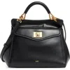 Jw Pei Lucia Faux Leather Top Handle Bag In Black