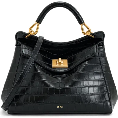 Jw Pei Lucia Faux Leather Top Handle Bag In Black