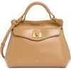 Jw Pei Lucia Faux Leather Top Handle Bag In Brown