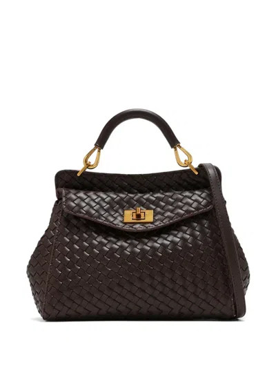 Jw Pei Lucia Woven Top-handle Tote Bag In Brown