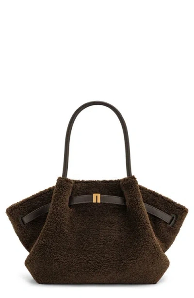 Jw Pei Medium Hana Faux Fur Tote In Brown