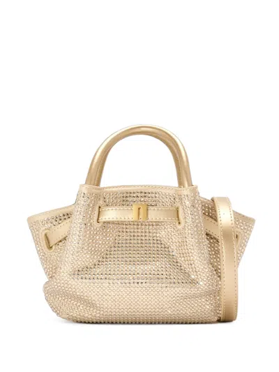 Jw Pei Mini Hana Crystal-embellished Top Tote Bag In Pink