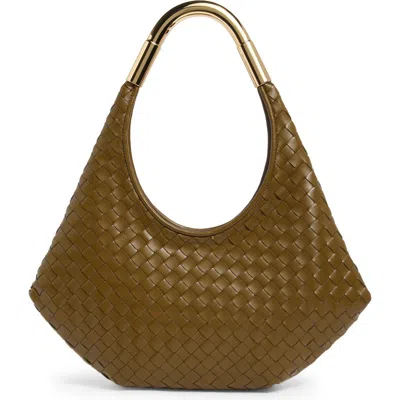 Jw Pei Olivia Woven Hobo Bag In Olive Green