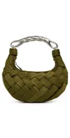Jw Pei Orla Weave Handbag Dark Olive In Green