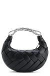 Jw Pei 'orla' Black Handbag With Adjustable And Removable Shoulder Strap And Interwoven Design In Ecoleathe