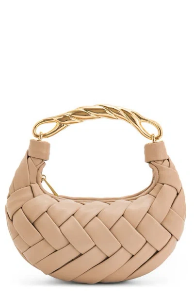 Jw Pei Orla Woven Faux Leather Clutch In Brown
