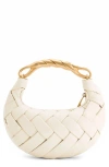 Jw Pei Orla Woven Faux Leather Clutch In White
