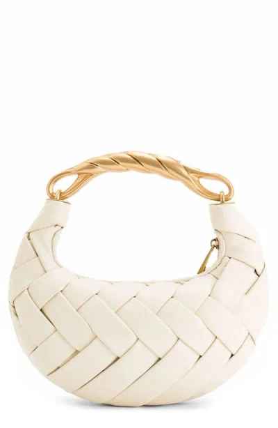 Jw Pei Orla Woven Faux Leather Clutch In White