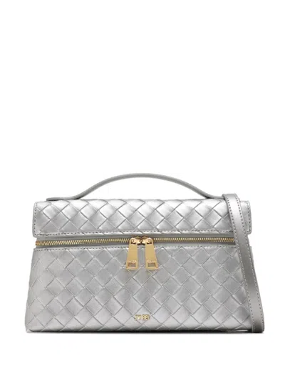Jw Pei Quilted Top-handle Cross Body Bag In Silver