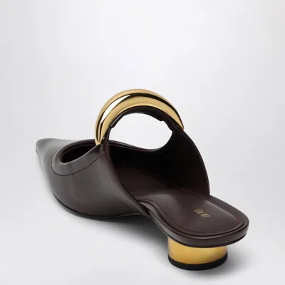Jw Pei Sabot Helena Perforated Bordeaux In Burgundy