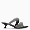 Jw Pei Black Sara Mule With Crystals In Black