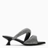 Jw Pei Black Sara Mule With Crystals In Black