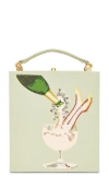 Jw Pei Taya Wine Glass Clutch In Green