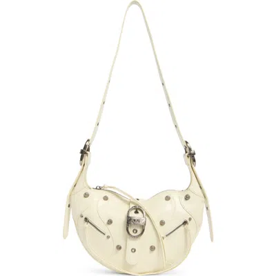 Jw Pei Tessa Moto Zip Shoulder Bag In White