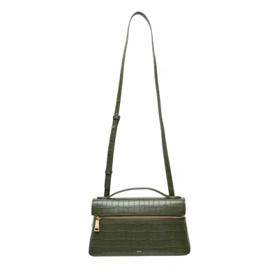 Jw Pei Thea Croc-embossed Top Handle