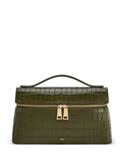 Jw Pei Thea Crocodile-effect Tote Bag In Green